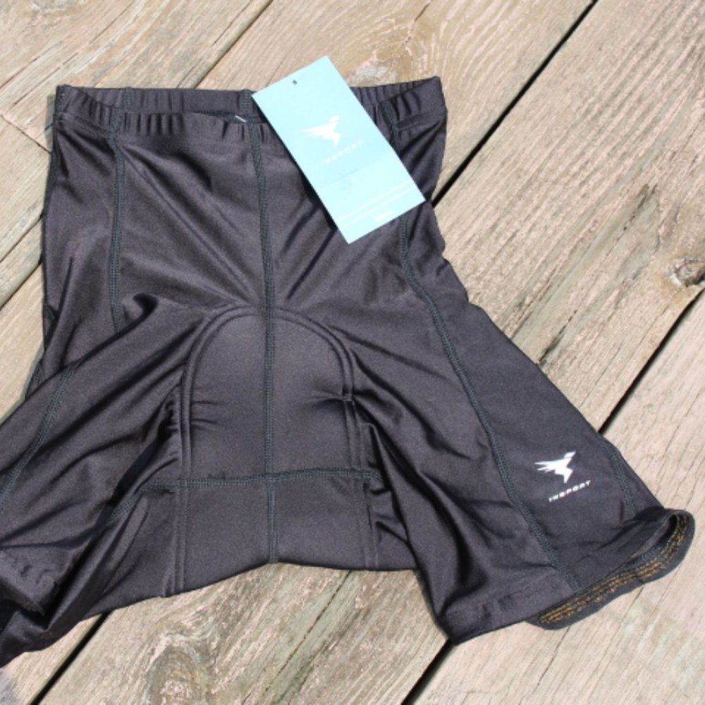 NWT - Men's Black Padded Bike Shorts Size XL by Insport